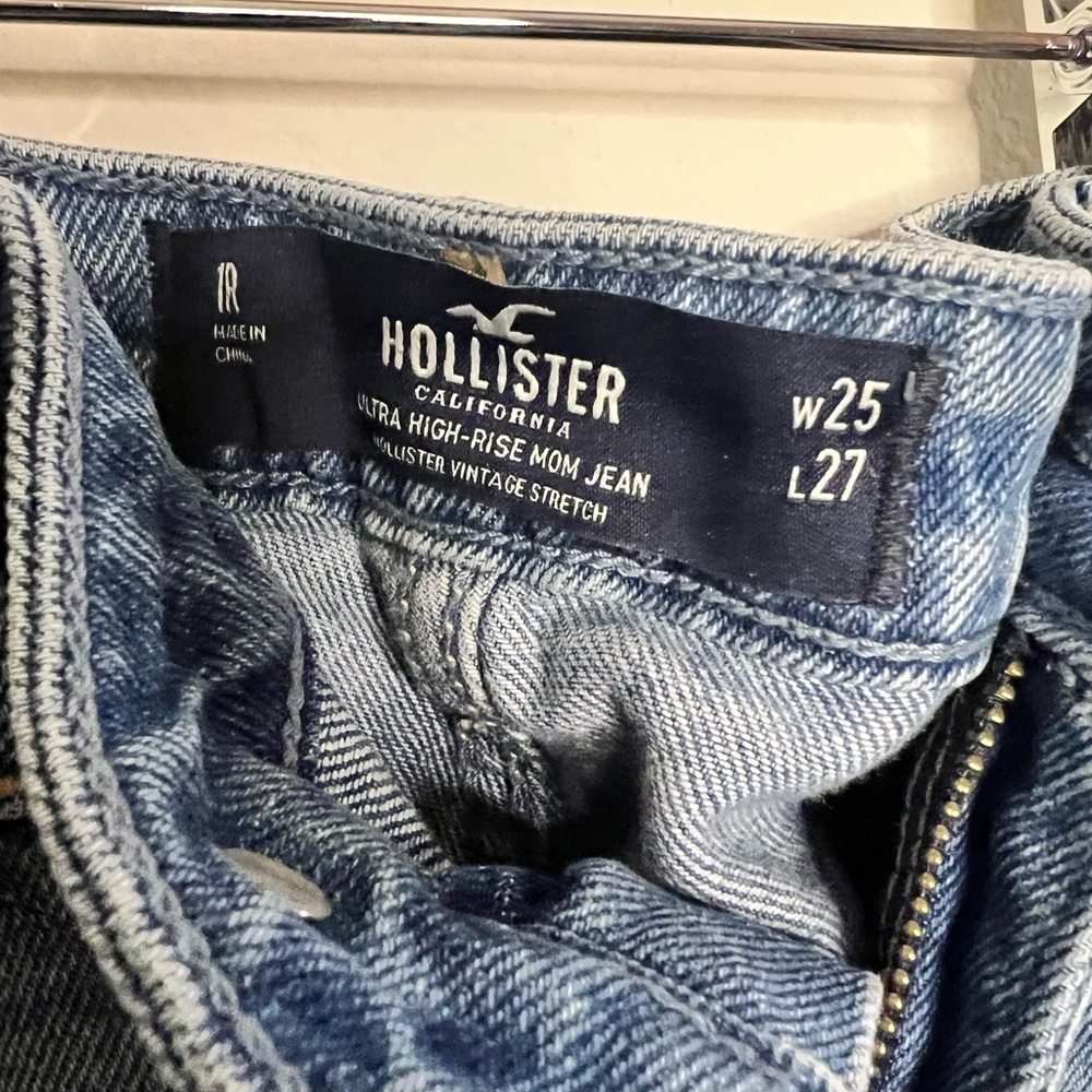 Hollister Womens Jeans Patchwork Pattern Cuffed B… - image 2
